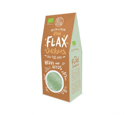 Bio Flax Krakersy z Ziołami i Nasionami 90 g Bio Flax Krakersy z Ziołami i Nasionami 90 g