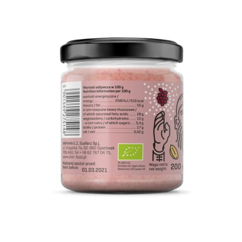 Bio Krem Kokosowy z Orzechami i Malinami 200 g Bio Krem Kokosowy z Orzechami i Malinami 200 g