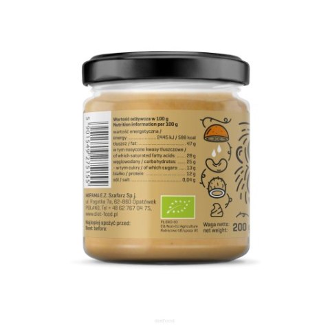 Bio Krem Orzechowo Pomarańczowy 200 g Bio Krem Orzechowo Pomarańczowy 200 g