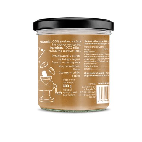 Bio Krem z Nasion Słonecznika 300 g Bio Krem z Nasion Słonecznika 300 g