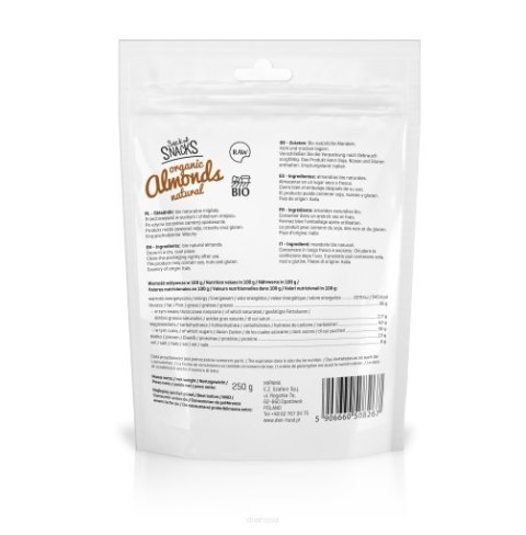 Bio Migdały Naturalne 250 g Bio Migdały Naturalne 250 g