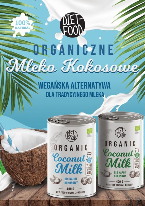Bio coconut milk 22% - can 400 ml Bio coconut milk 22% - can 400 ml