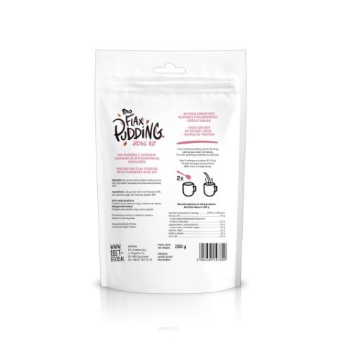 Bio Flaxseed Pudding Wild Rose 200 g Bio Flaxseed Pudding Wild Rose 200 g