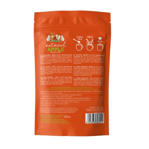 Bio Oatmeal Apple with Prebiotic 200 g Bio Oatmeal Apple with Prebiotic 200 g