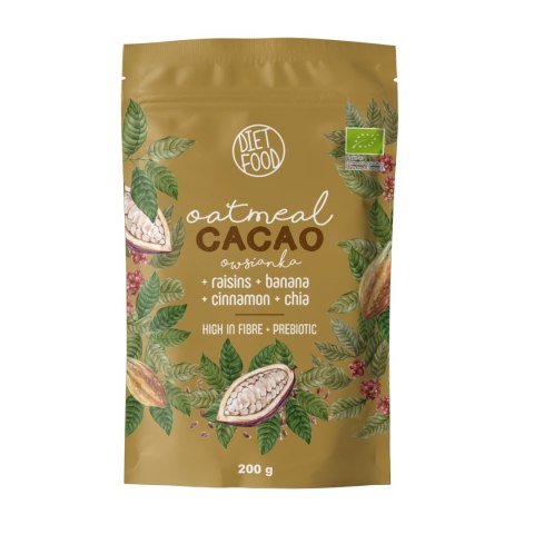 Bio Owsianka Kakaowa z Prebiotykiem 200 g Bio Owsianka Kakaowa z Prebiotykiem 200 g