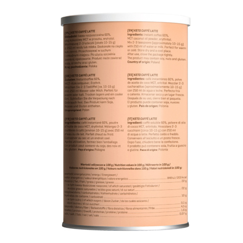 Kawa Latte Keto Friendly 300 g Kawa Latte Keto Friendly 300 g