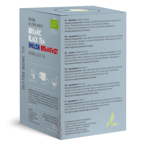 Bio Black Tea - czarna herbata 20 torebek - 40 g Bio Black Tea - czarna herbata 20 torebek - 40 g
