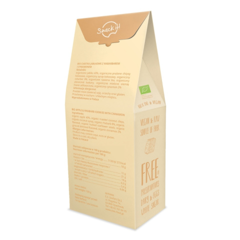 Bio Ciasteczka Jabłko Rabarbar 100 g Bio Ciasteczka Jabłko Rabarbar 100 g
