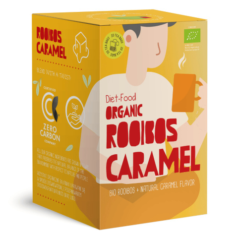 Rooibos Caramel - herbata ziołowa z karmelem 20 torebek - 30 g Rooibos Caramel - herbata ziołowa z karmelem 20 torebek - 30 g