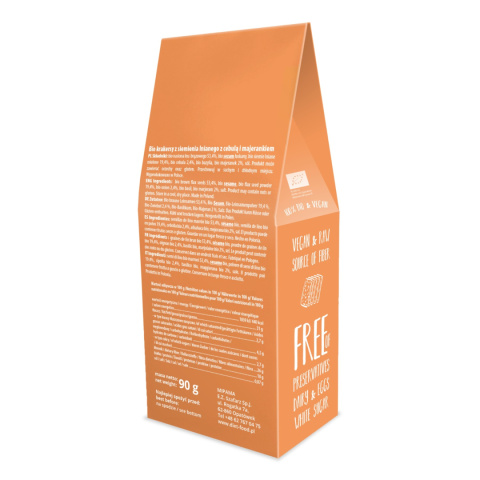Bio Flax Crackers Tomato And Paprika 90 g Bio Flax Crackers Tomato And Paprika 90 g