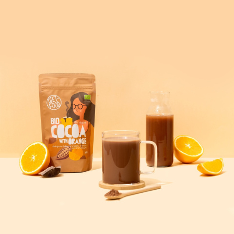 Bio Cocoa with orange flavor 200 g Bio Cocoa with orange flavor 200 g