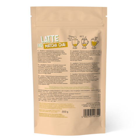 Bio Latte Matcha Chai 200 g Bio Latte Matcha Chai 200 g