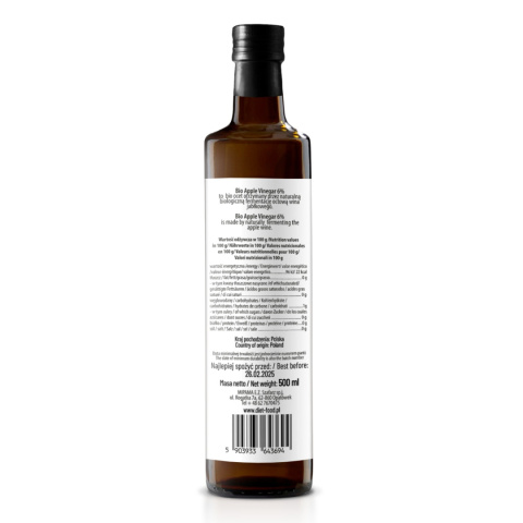 Bio Ocet Jabłkowy 6% 500 ml Bio Ocet Jabłkowy 6% 500 ml