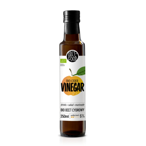 Bio Ocet Jabłkowy - Cydrowy 5% 250 ml Bio Ocet Jabłkowy - Cydrowy 5% 250 ml