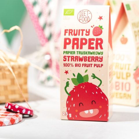 Bio Papier Owocowy Truskawka 25 g Bio Papier Owocowy Truskawka 25 g