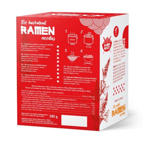 Bio Ramen Buckwheat Noodles 280 g Bio Ramen Buckwheat Noodles 280 g