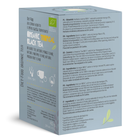 Bio Tropical Black Tea 20 tea bags - 40 g Bio Tropical Black Tea 20 tea bags - 40 g