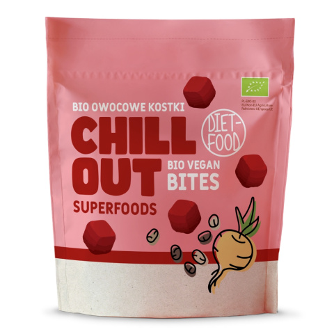 Bio Vegan Bites CHILL OUT owocowe kostki - superfoods 120 g Bio Vegan Bites CHILL OUT owocowe kostki - superfoods 120 g