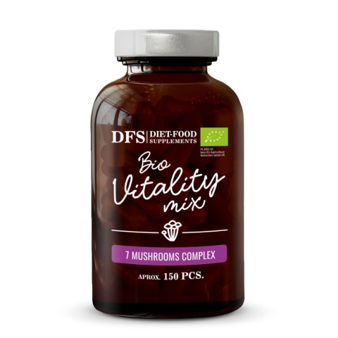 Bio Vitality - kompleks 7 grzybów witalnych 45 g - ok. 150 szt. Bio Vitality - kompleks 7 grzybów witalnych 45 g - ok. 150 szt.