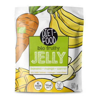 Bio Żelki Owocowe - Banan, Mango i Marchew 50 g