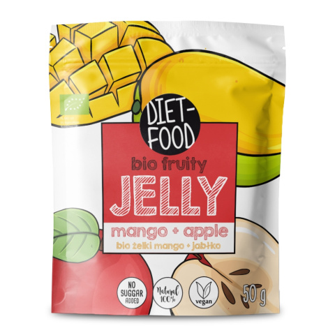 Bio Żelki Owocowe - Mango i Jabłko 50 g Bio Żelki Owocowe - Mango i Jabłko 50 g