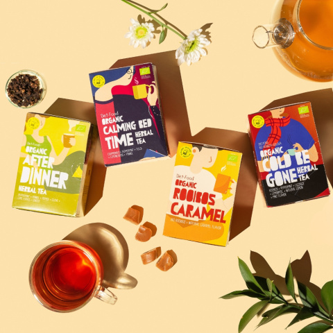 Rooibos Caramel - herbata ziołowa z karmelem 20 torebek - 30 g Rooibos Caramel - herbata ziołowa z karmelem 20 torebek - 30 g