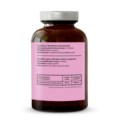 Collagen 120 g - approx. 300 tabs. Collagen 120 g - approx. 300 tabs.