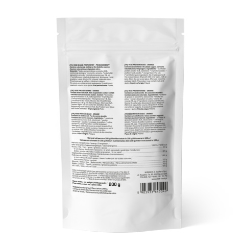 Vege Protein Shake - orange 200 g Vege Protein Shake - orange 200 g