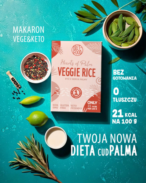 1+1 FREE! Keto Rice Noodles Hearts of Palm - box 255 g 1+1 FREE! Keto Rice Noodles Hearts of Palm - box 255 g