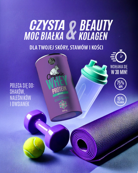 Białko Serwatkowe Whey Izolat z Kolagenem 500 g Białko Serwatkowe Whey Izolat z Kolagenem 500 g