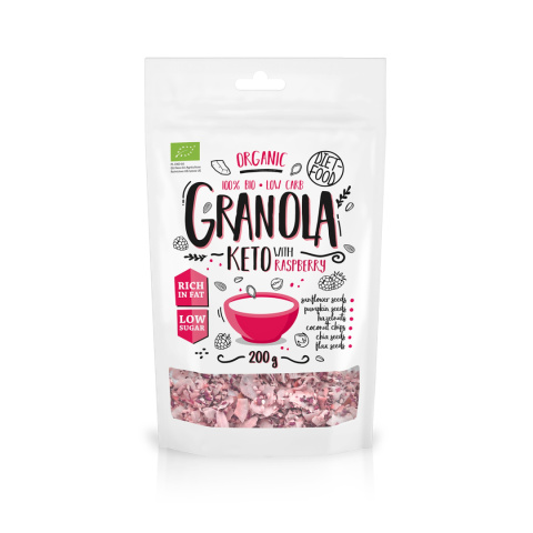 Bio Granola Keto Malina 200 g Bio Granola Keto Malina 200 g