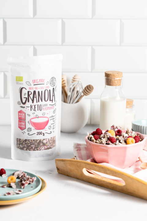 Bio Granola Keto Malina 200 g Bio Granola Keto Malina 200 g