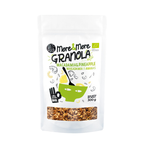 Bio Granola More&More - Macadamia and Pineapple 300 g Bio Granola More&More - Macadamia and Pineapple 300 g