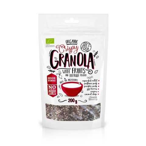 Bio Granola Owocowa z Burakiem 200 g Bio Granola Owocowa z Burakiem 200 g