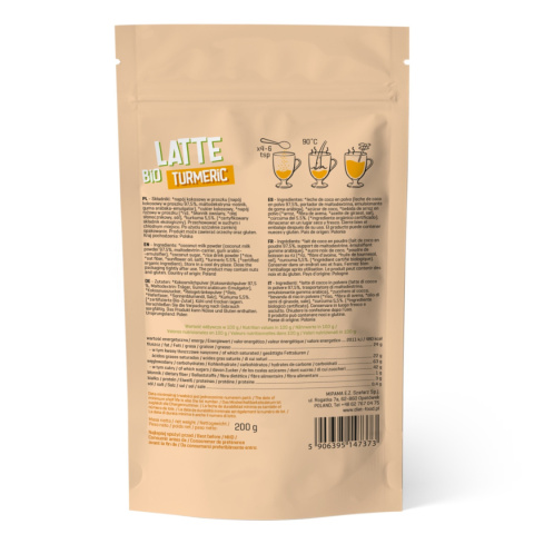 Bio Latte z Kurkumą 200 g Bio Latte z Kurkumą 200 g