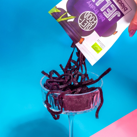 Bio Żelki Owocowe Czarna Porzeczka 50 g Bio Żelki Owocowe Czarna Porzeczka 50 g