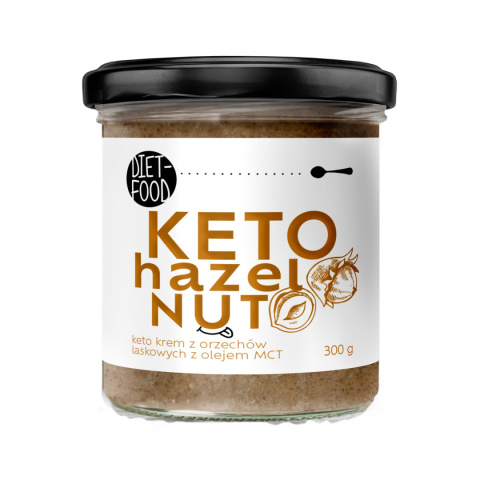 Keto Krem z Orzechów Laskowych z Olejem MCT 300 g Keto Krem z Orzechów Laskowych z Olejem MCT 300 g