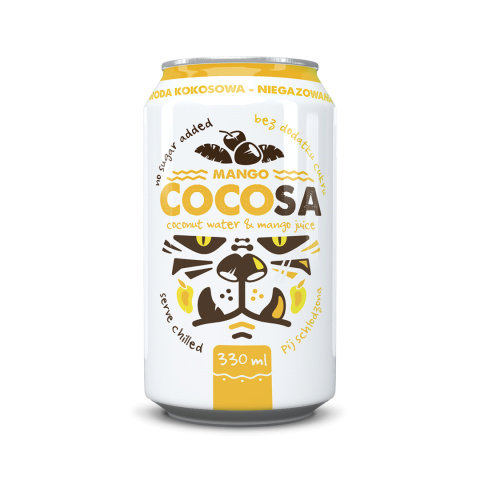 48 x Cocosa Woda Kokosowa Niegazowana z sokiem z Mango NFC 330 ml 48 x Cocosa Woda Kokosowa Niegazowana z sokiem z Mango NFC 330 ml