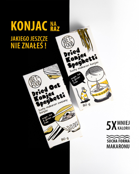 Suchy Makaron Shirataki Konjac Spaghetti 80 g Suchy Makaron Shirataki Konjac Spaghetti 80 g