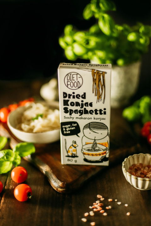 Suchy Makaron Shirataki Konjac Spaghetti 80 g Suchy Makaron Shirataki Konjac Spaghetti 80 g