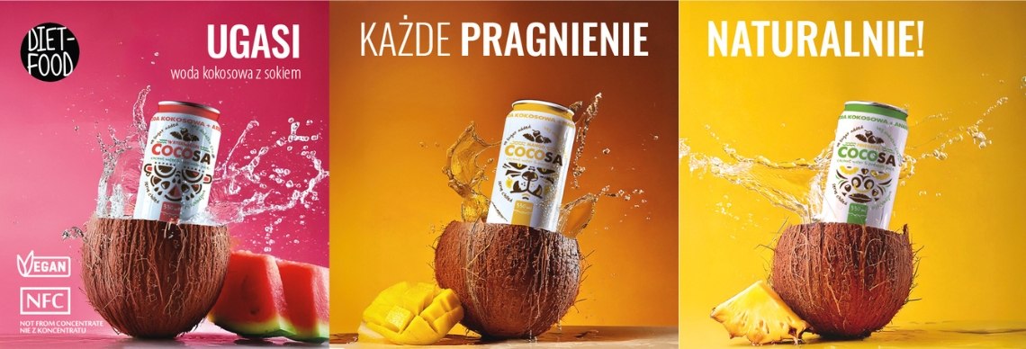 Woda Kokosowa Cocosa - owocowa
